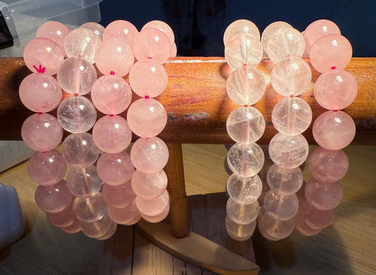 Rose Quartz 12mm Bracelets