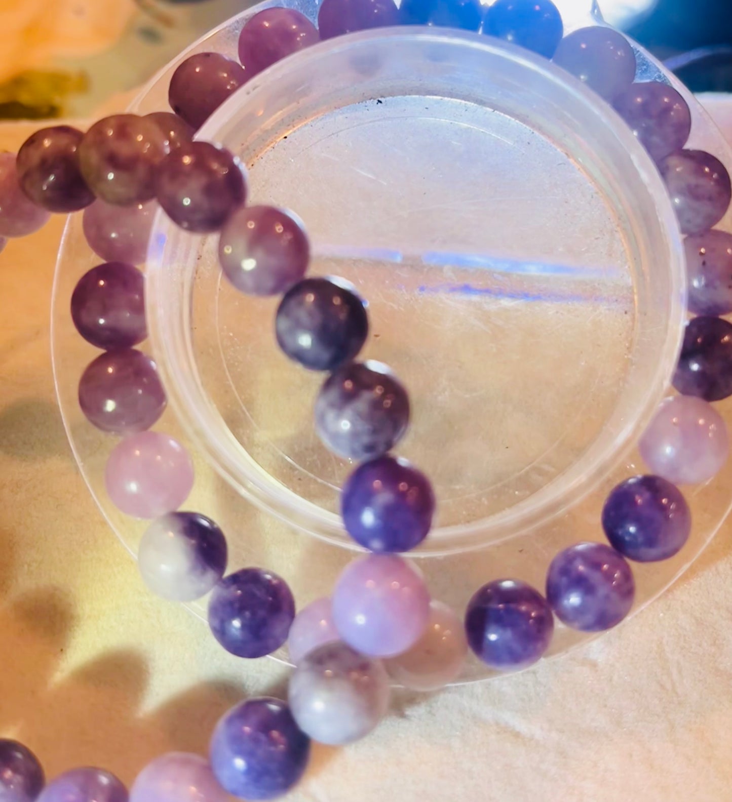 Lilac Lepidolite 8mm Bracelet