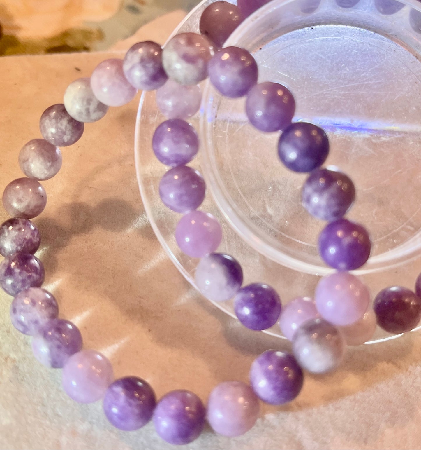 Lilac Lepidolite 8mm Bracelet