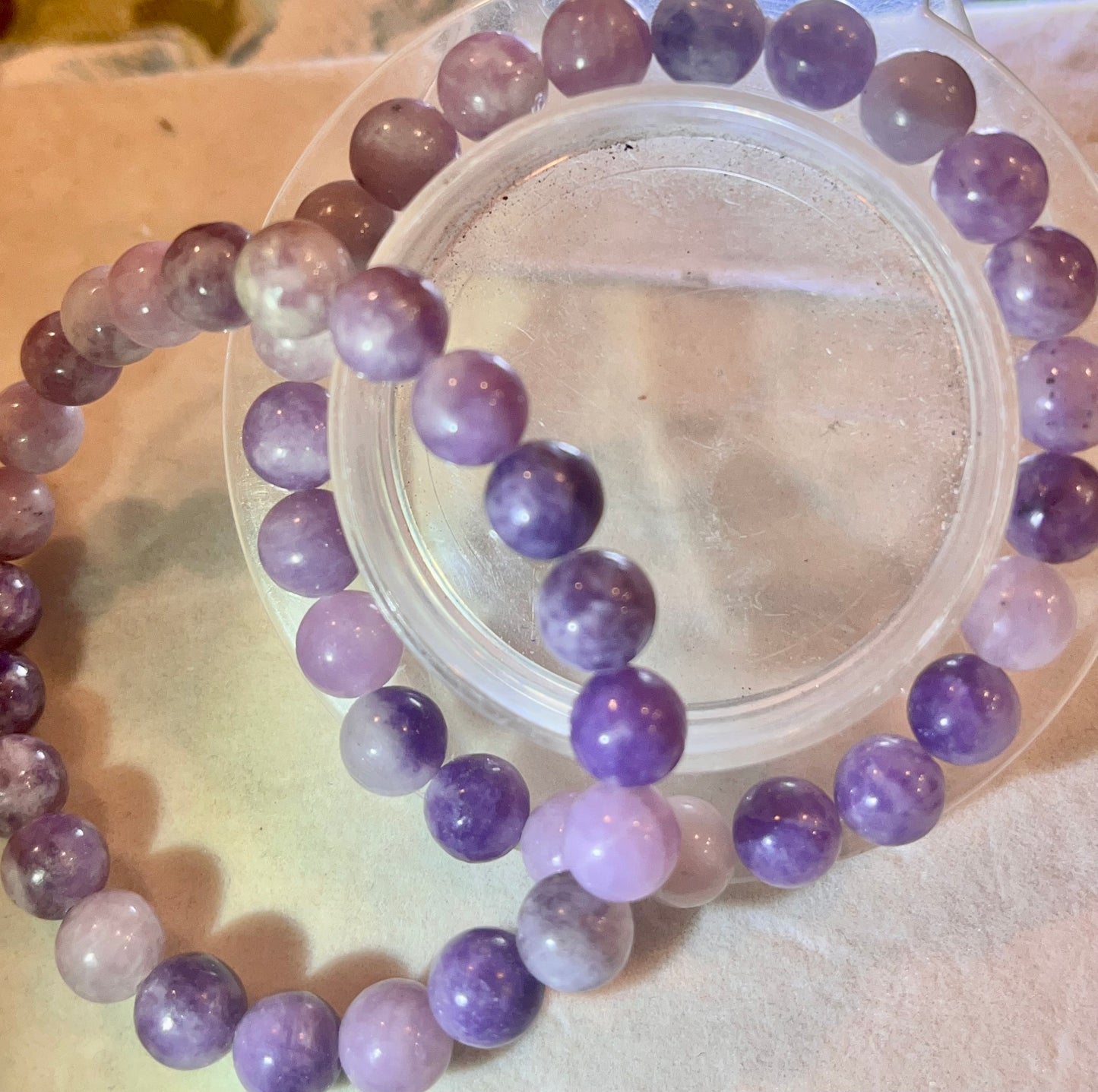 Lilac Lepidolite 8mm Bracelet