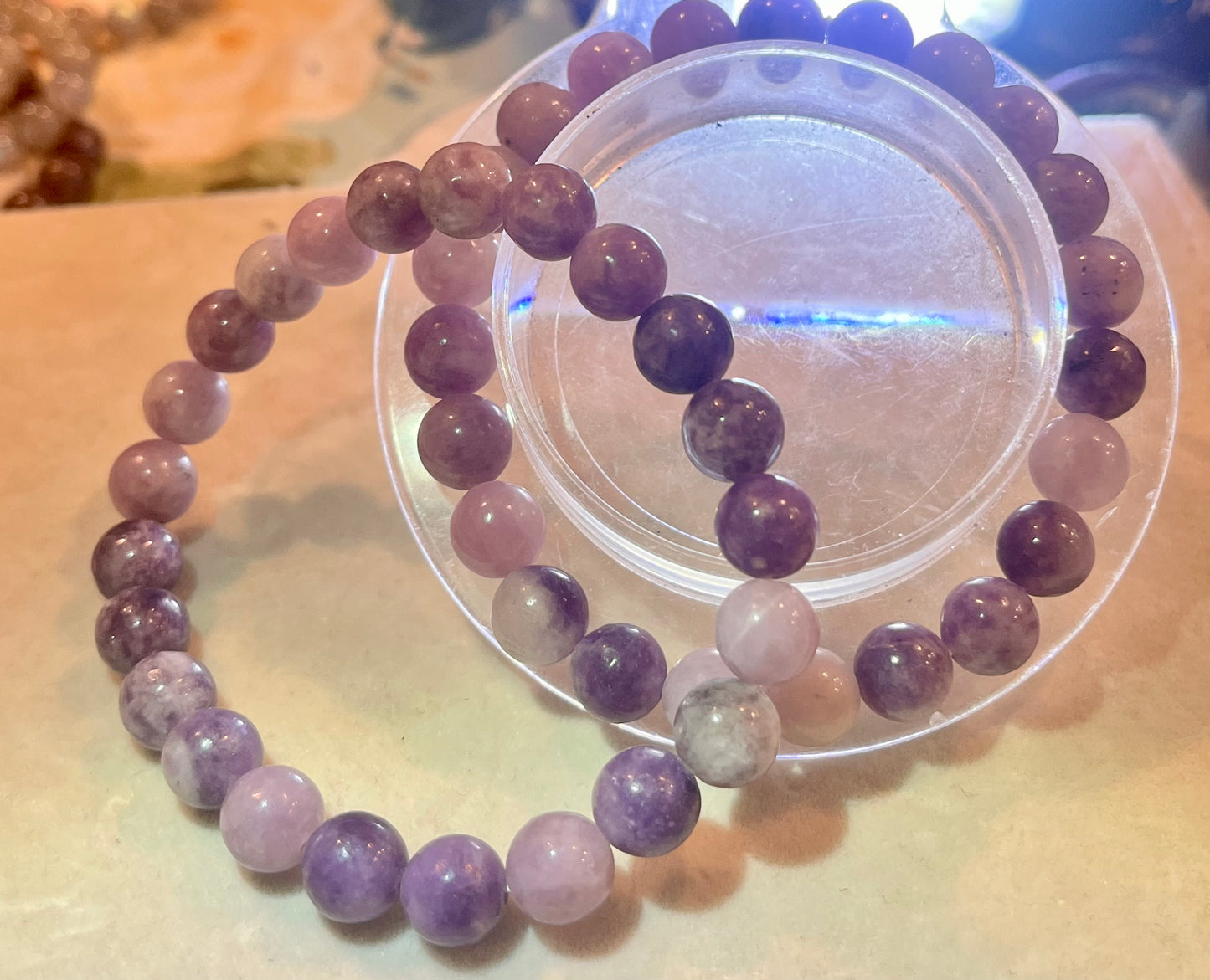 Lilac Lepidolite 8mm Bracelet