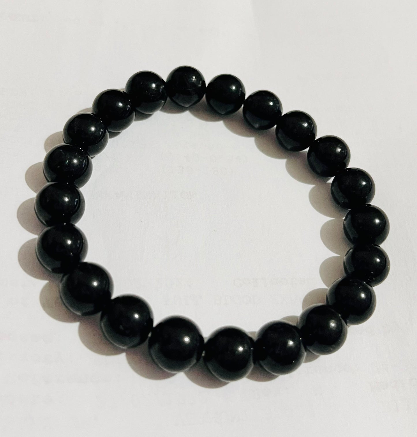 Black 9mm Tourmaline Bracelet
