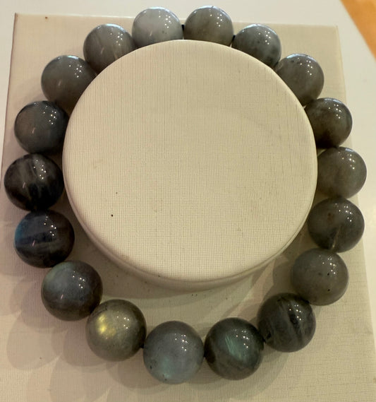 Natural Labradorite Flashy Bracelets 11mm