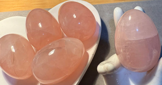 Rose Quartz Crystal Eggs