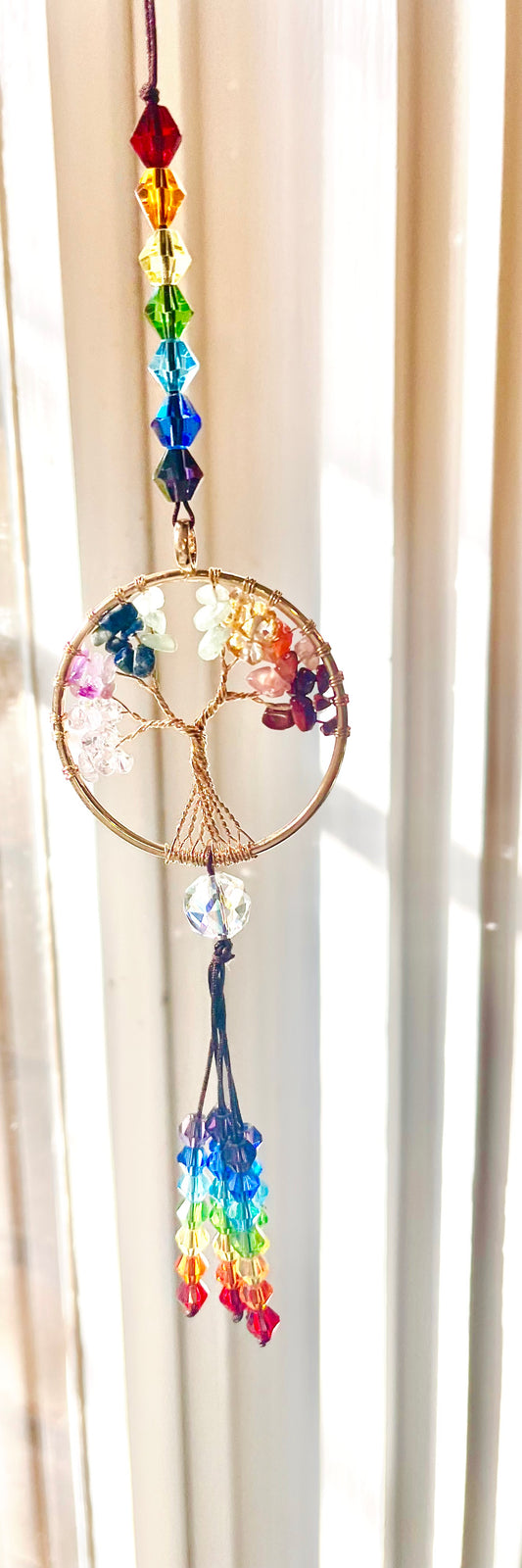 Tree of Life and Seven Chakras Suncatcher