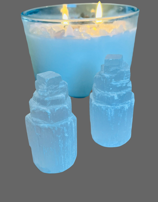 Selenite Tower, 6/7cm