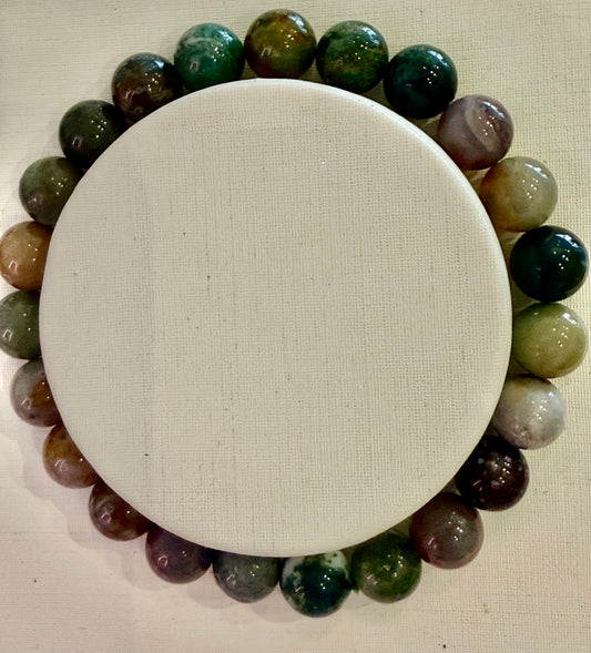 Indian Agate 8mm Bracelet