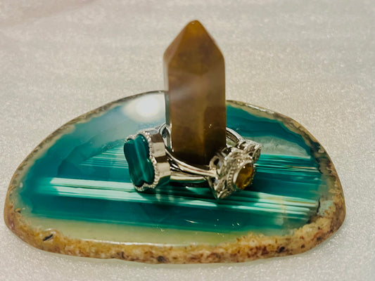 Agate Rings Holder