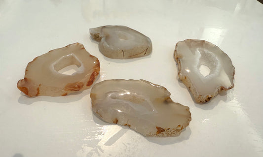Natural Druzzy Agate Slices