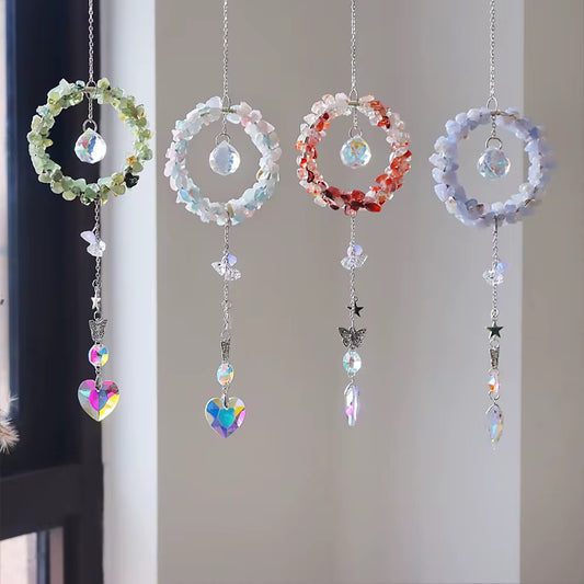 Crystal Ring Suncatcher – Handmade Hanging Light Catcher