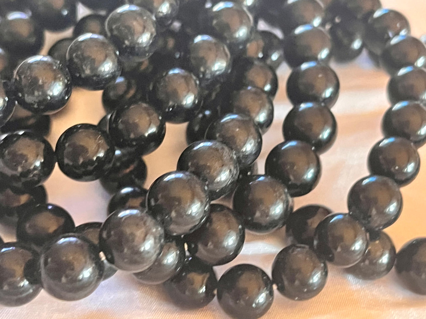 Black 9mm Tourmaline Bracelet