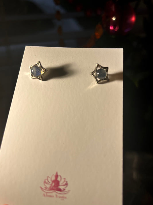 Labradorite S925 Stud Earrings