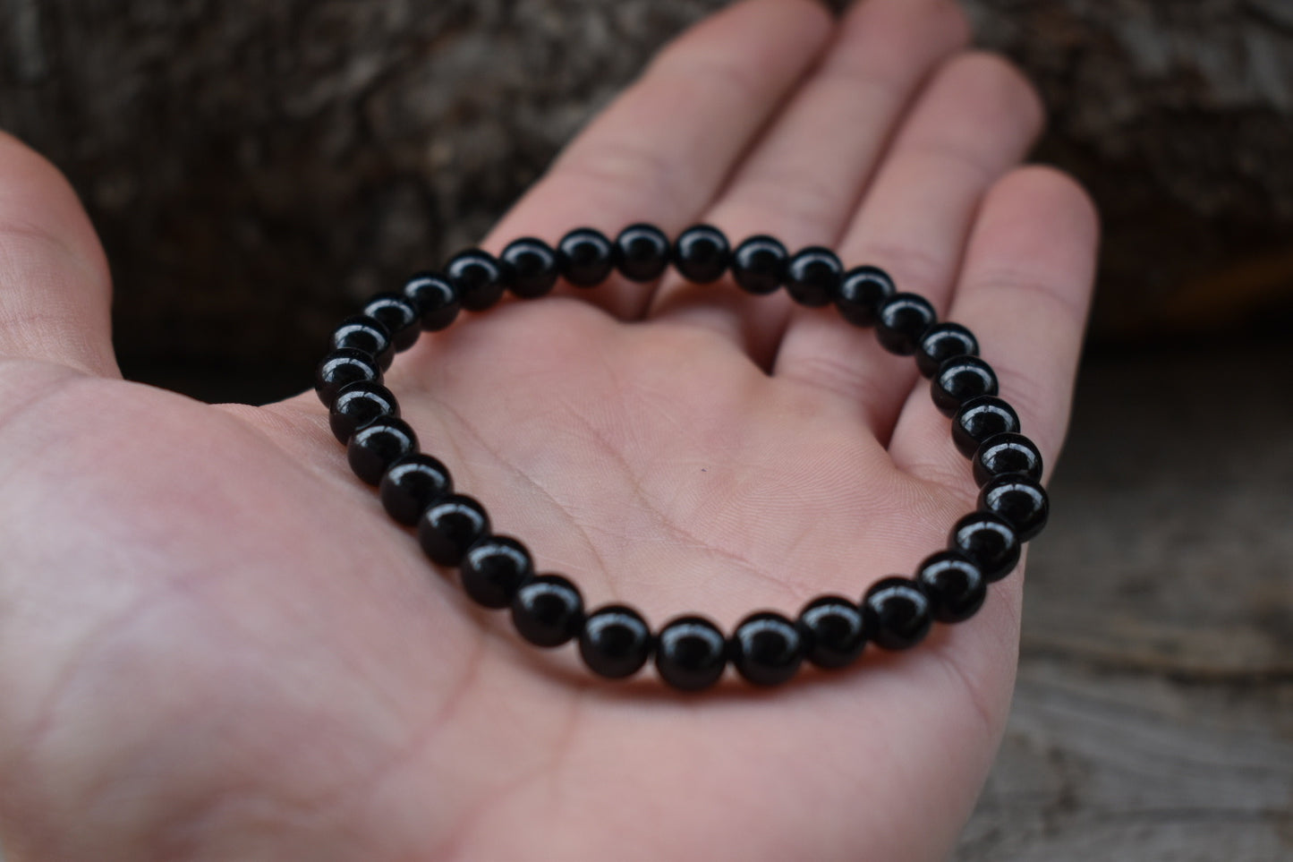 Black Tourmaline Bracelet 6mm