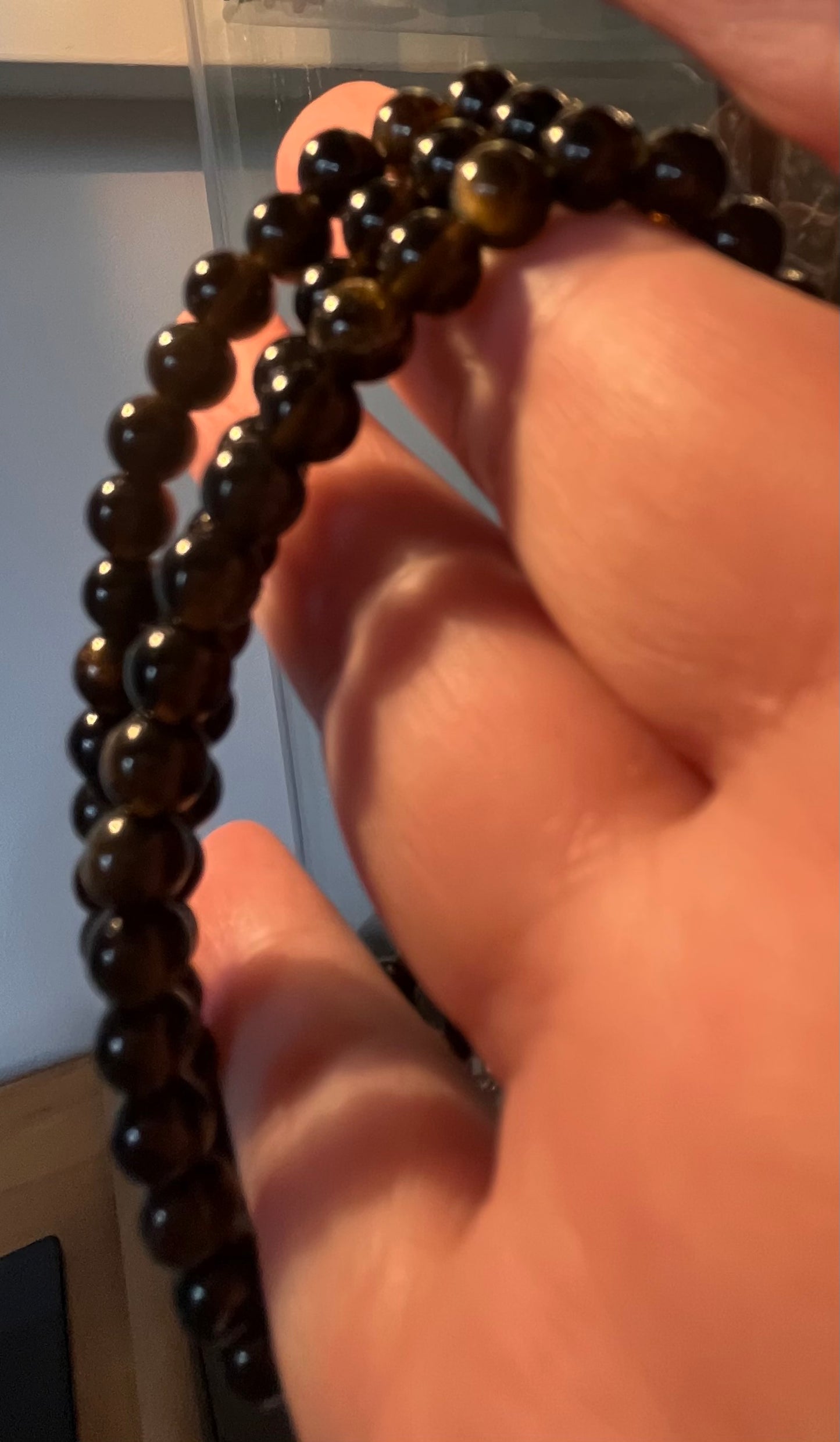Golden Sheen Obsidian 5.5mm Bracelets