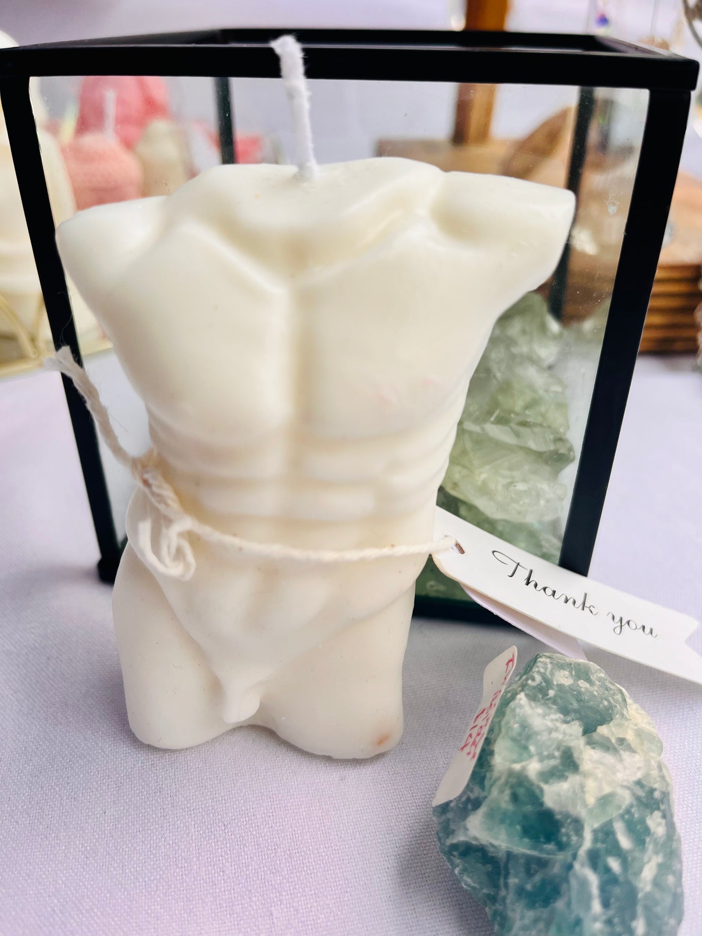 Male Body soy Wax candle
