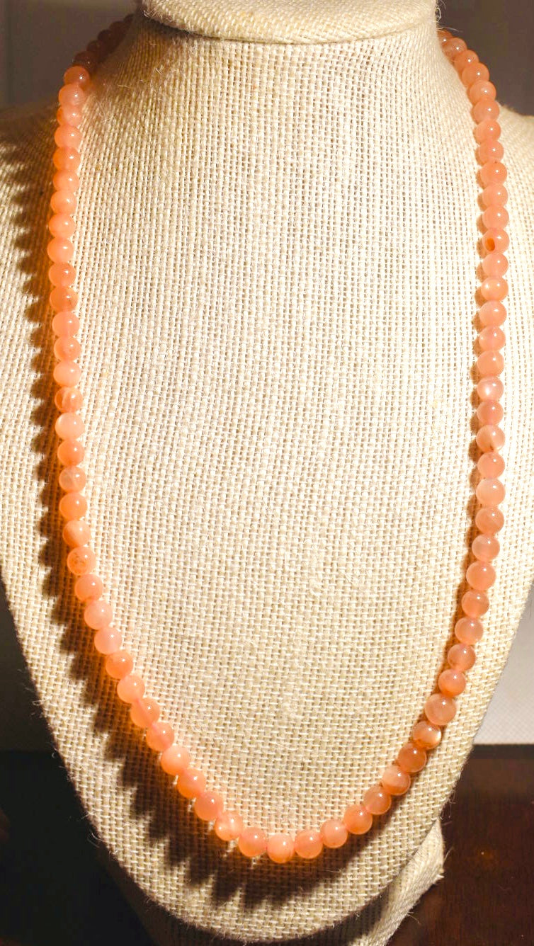 Gorgeous Sunstone Beads Necklace
