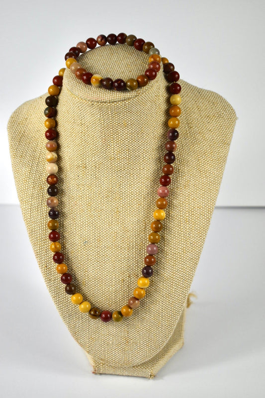 Unisex Mookaite 8mm Unisex Necklace