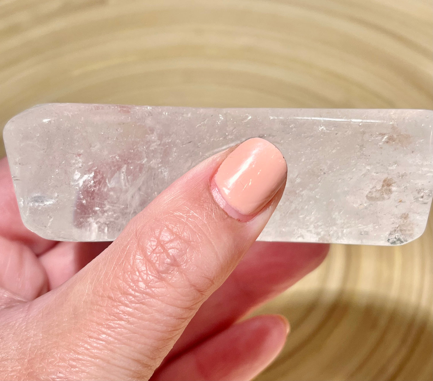 Clear Quartz Crescent Moon Bowls