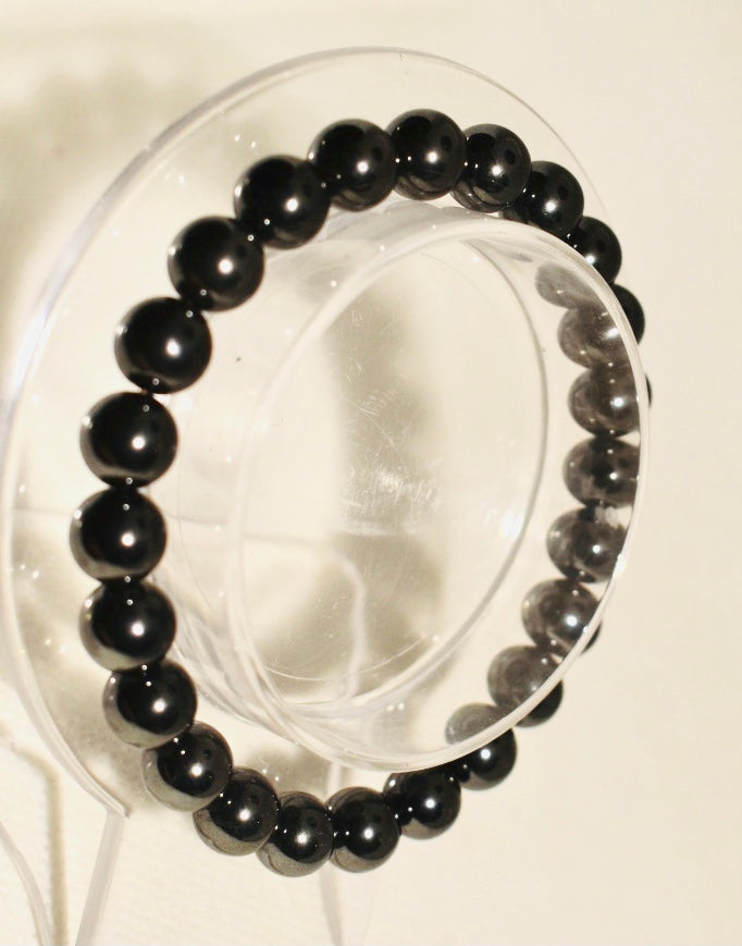 Unisex Hematite 8mm Bracelet