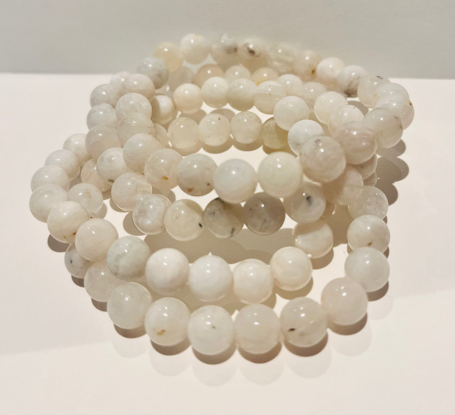 Natural Moonstones 8mm Bracelet
