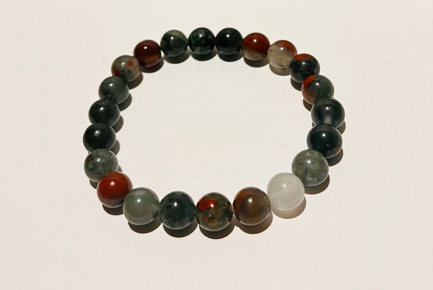 African Bloodstone Bracelet 8mm