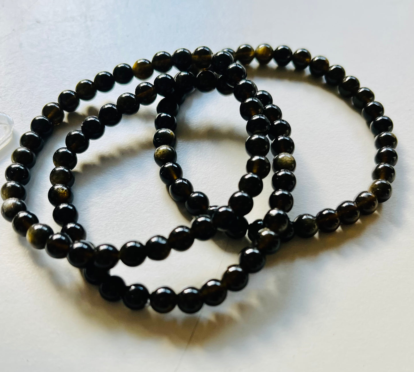 Golden Sheen Obsidian 5.5mm Bracelets