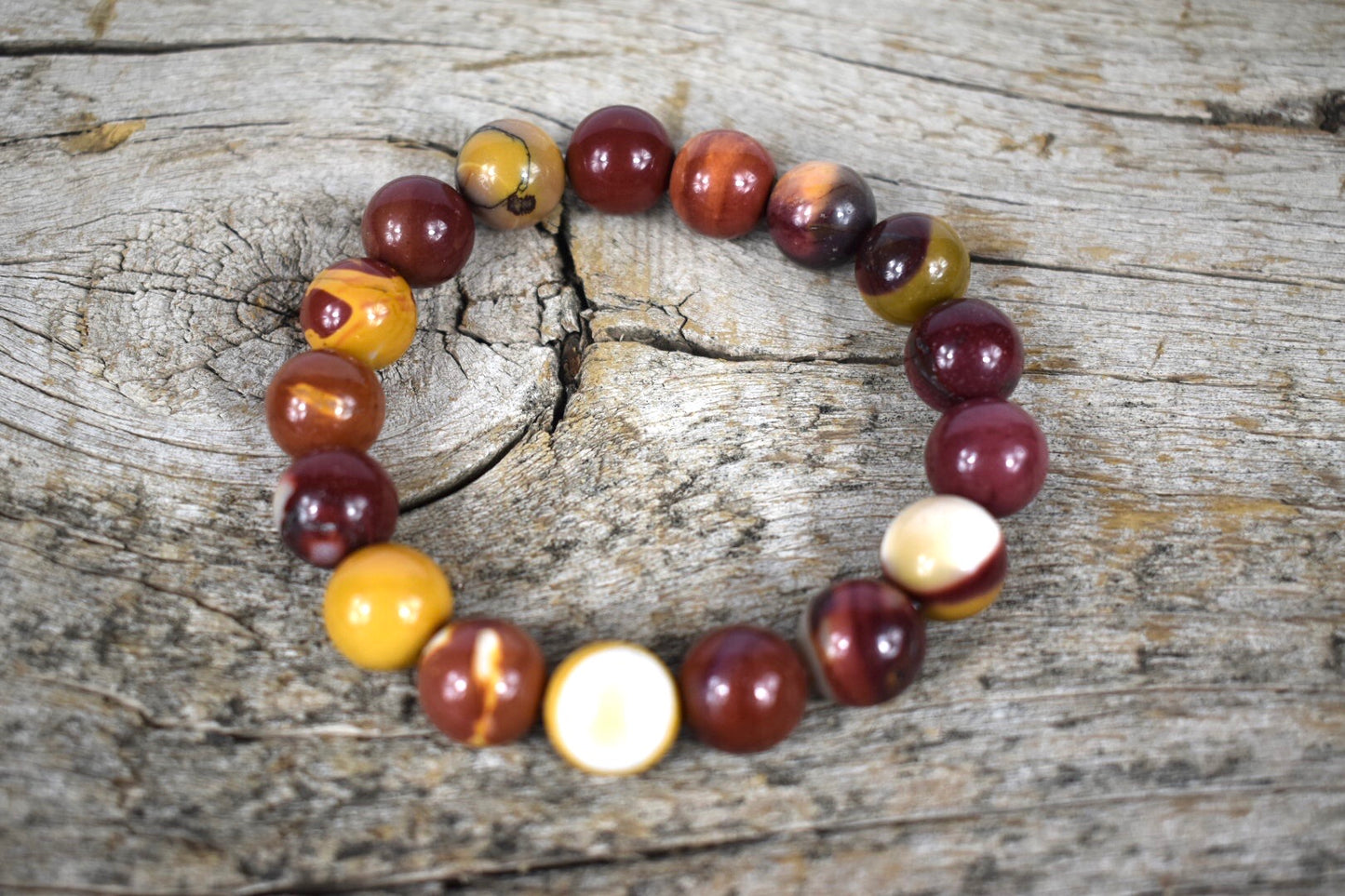 Unique Mookaite 12 Unisex Bracelet