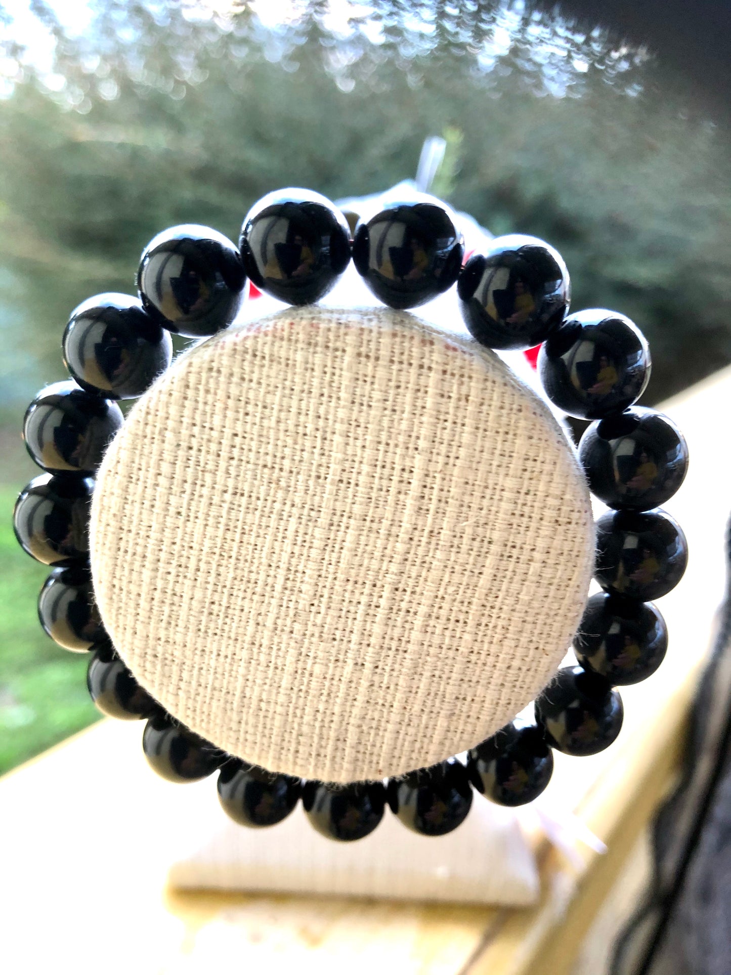 Black 9mm Tourmaline Bracelet