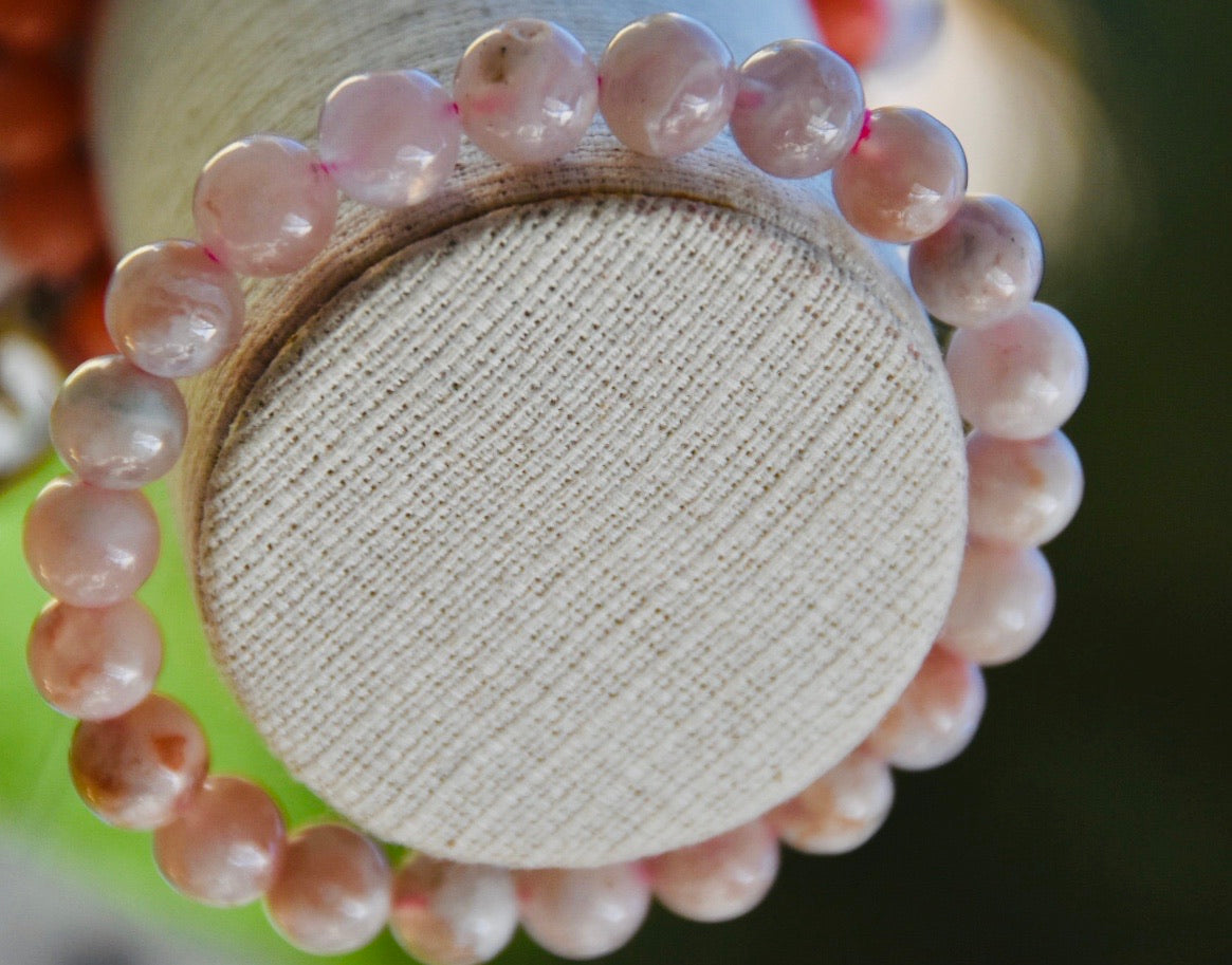 Flower Agate 8mm Bracelet