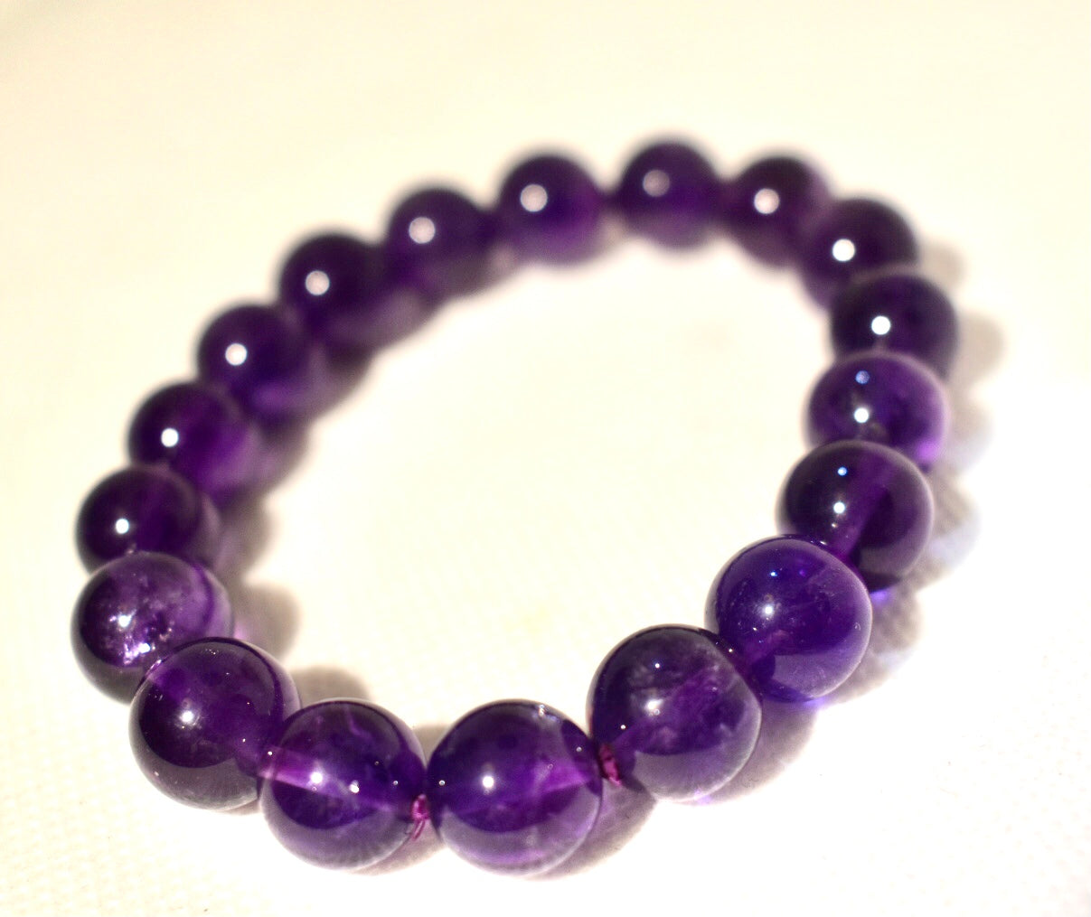 Natural AAA Amethyst 11mm Bracelet