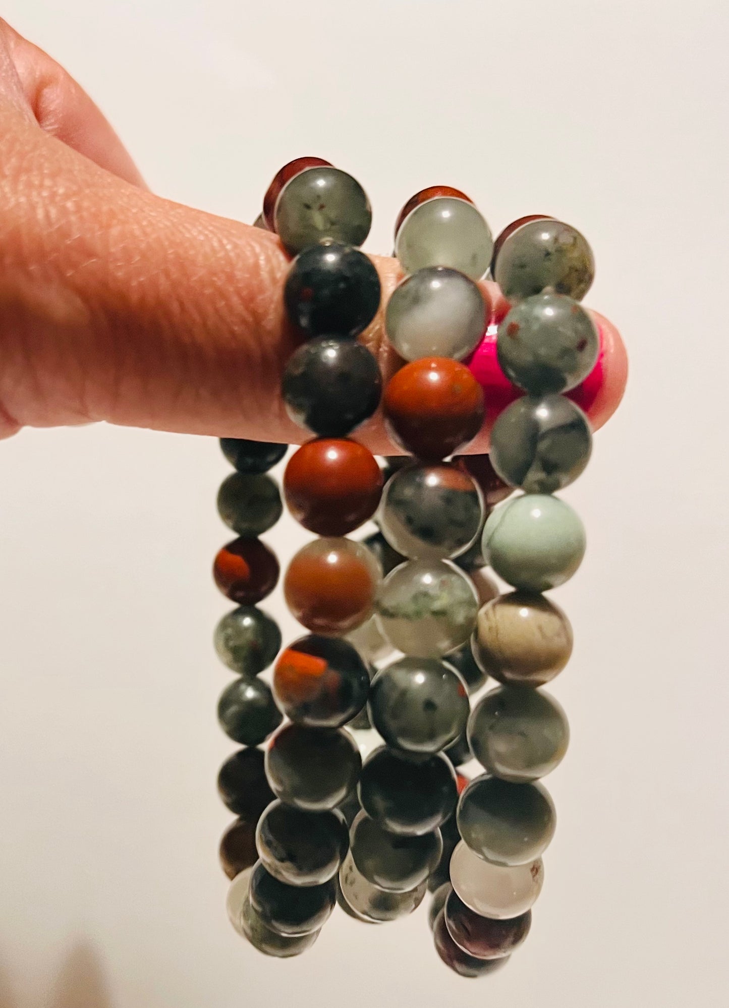 African Bloodstone Bracelet 8mm