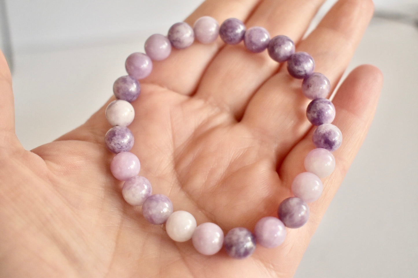 Lilac Lepidolite 8mm Bracelet