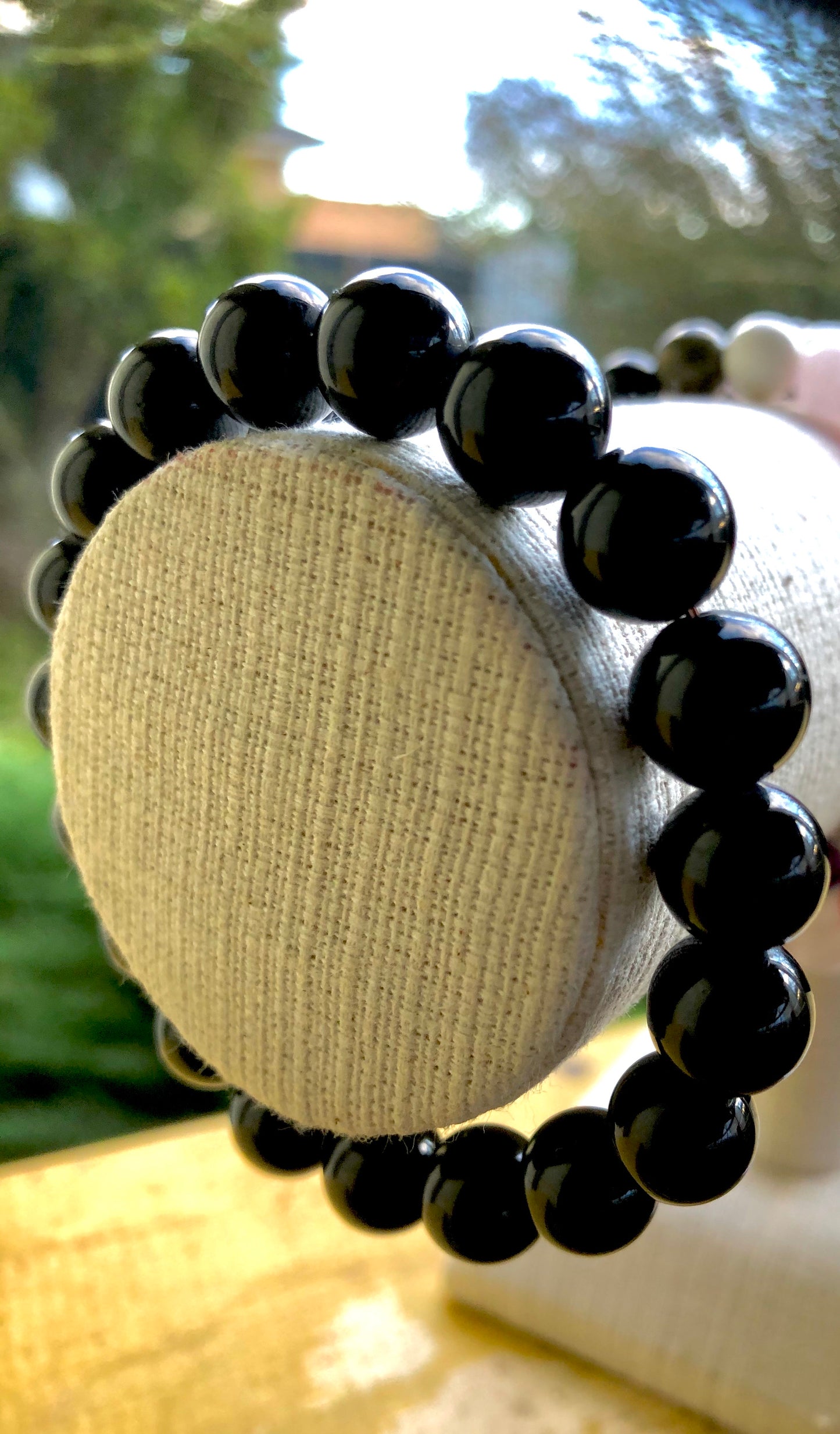 Black 9mm Tourmaline Bracelet