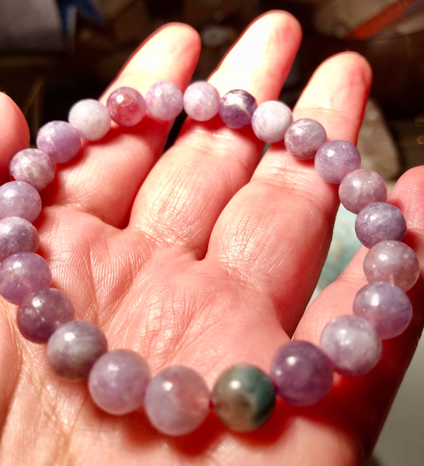 Genuine Lepidolite 6mm Bracelet
