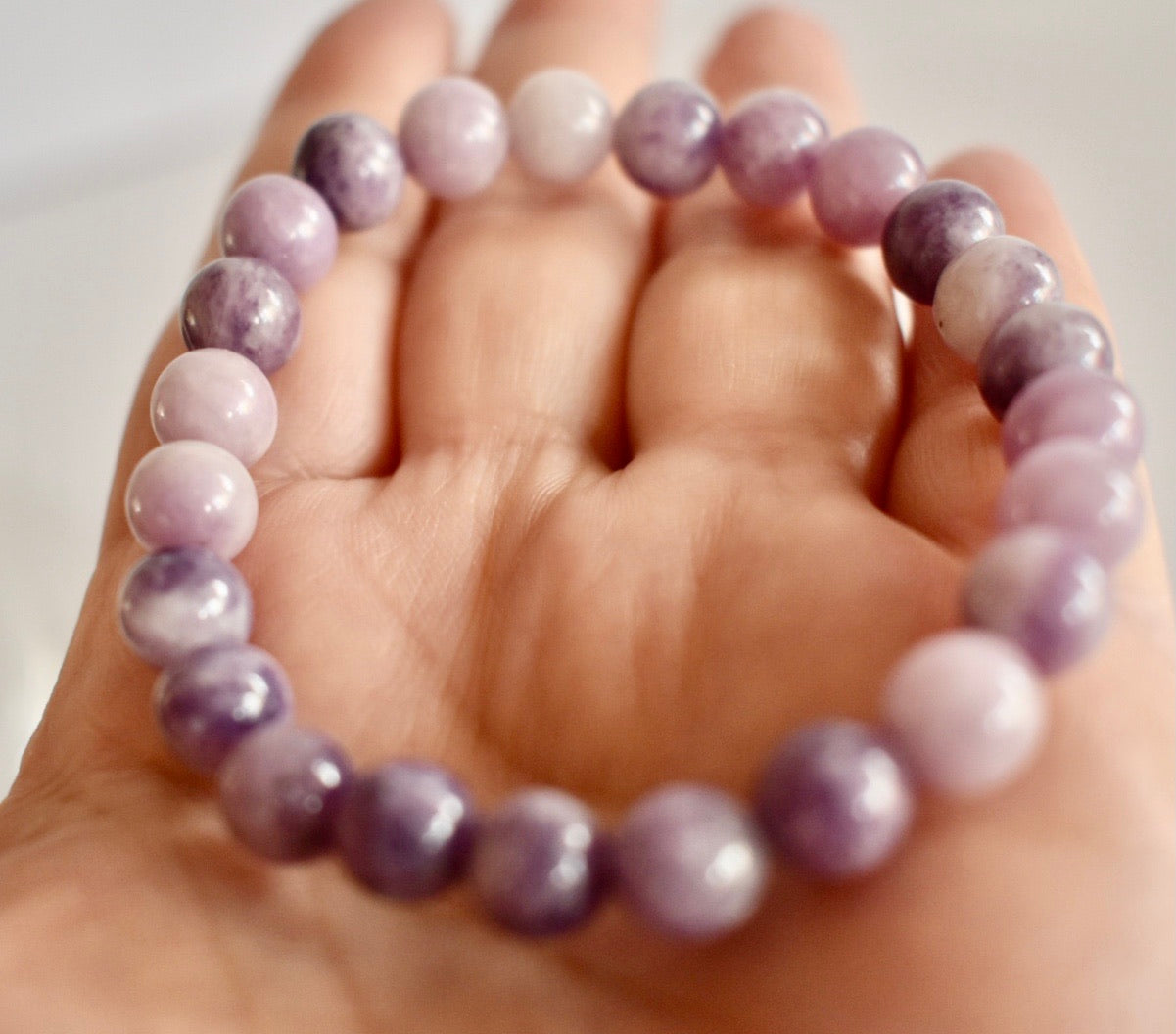 Lilac Lepidolite 8mm Bracelet