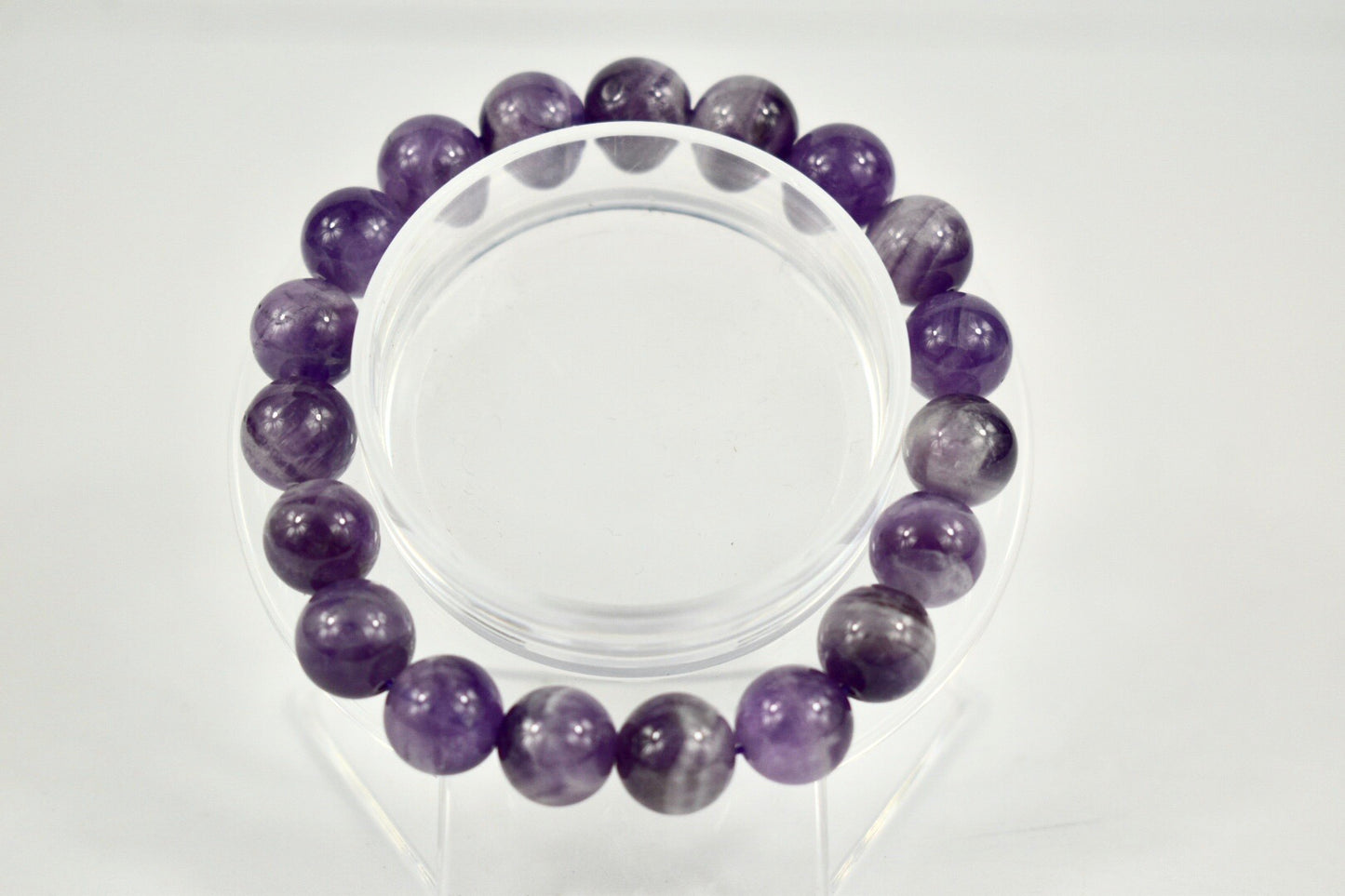 Natural Chevron Amethyst Bracelet 10mm