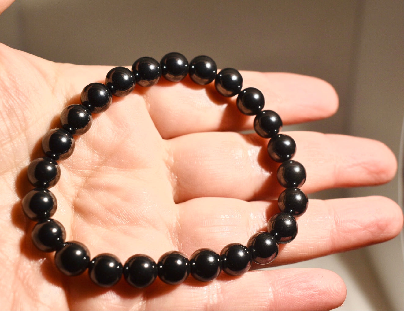 Unisex Hematite 8mm Bracelet