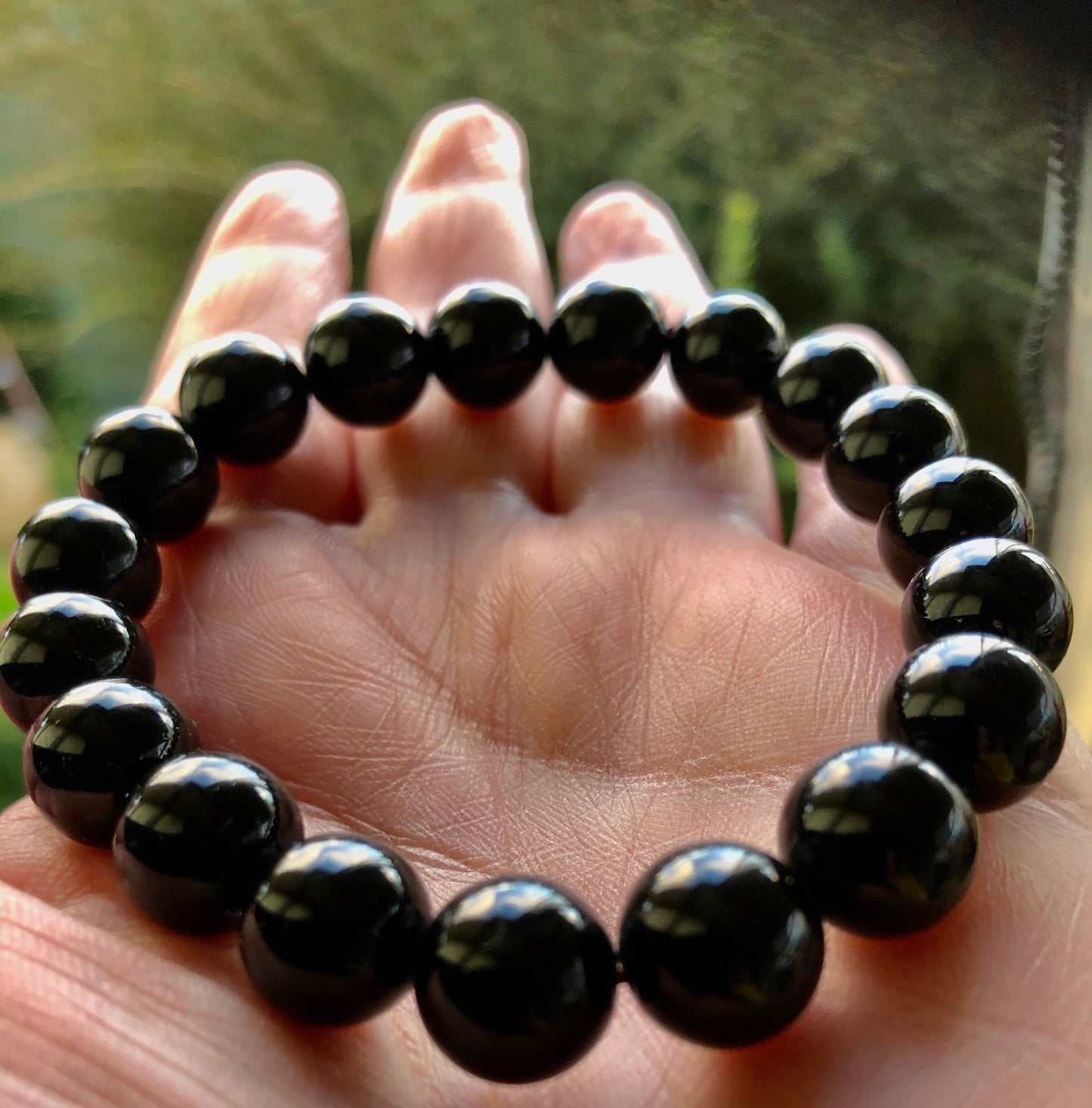 Black 9mm Tourmaline Bracelet