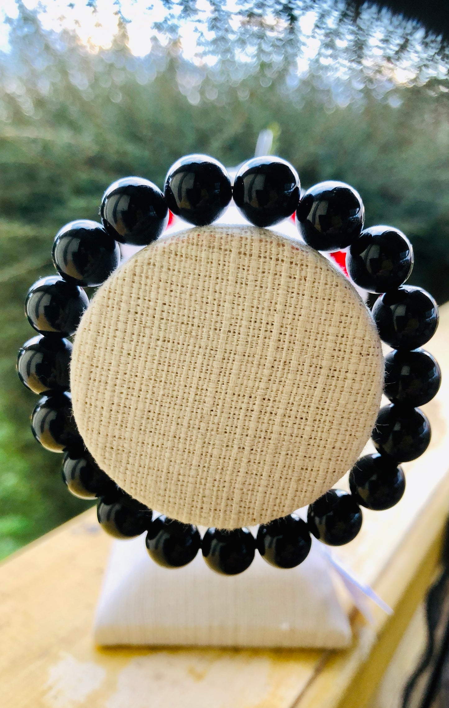 Black 9mm Tourmaline Bracelet