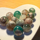 Green Flower Agate Small Spheres 20mm approx