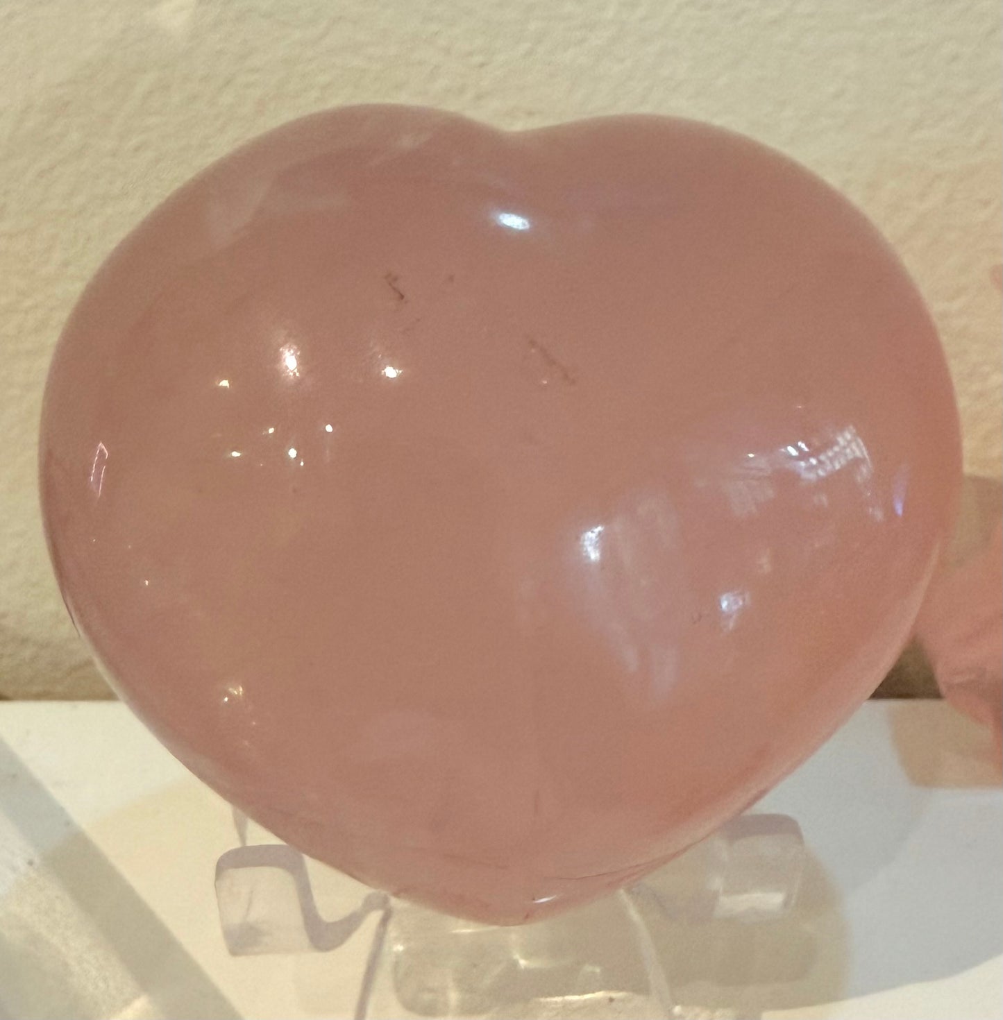 Rose Quartz Crystal Hearts