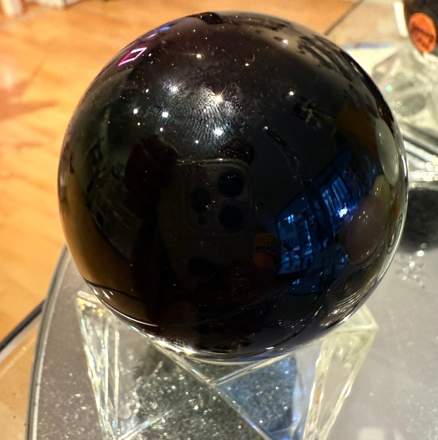 Obsidian Crystal Sphere