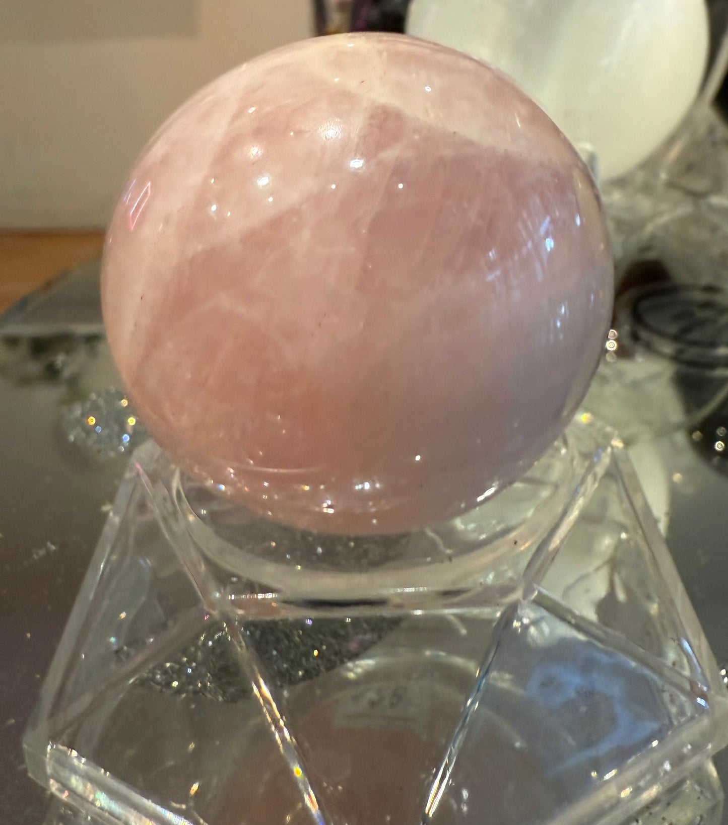 Rose Quartz Crystal Sphere