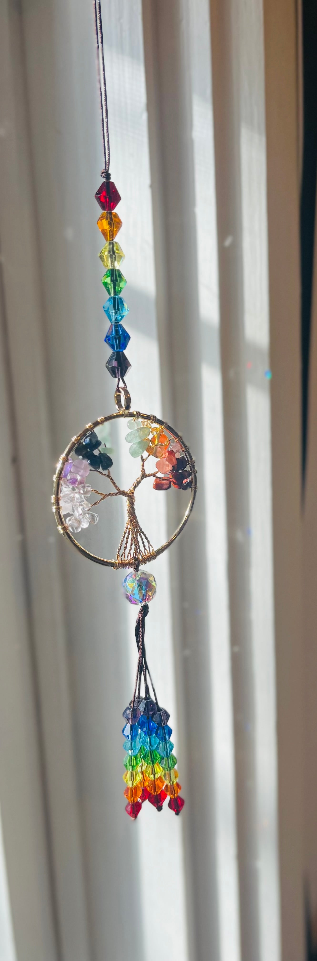 Tree of Life and Seven Chakras Suncatcher