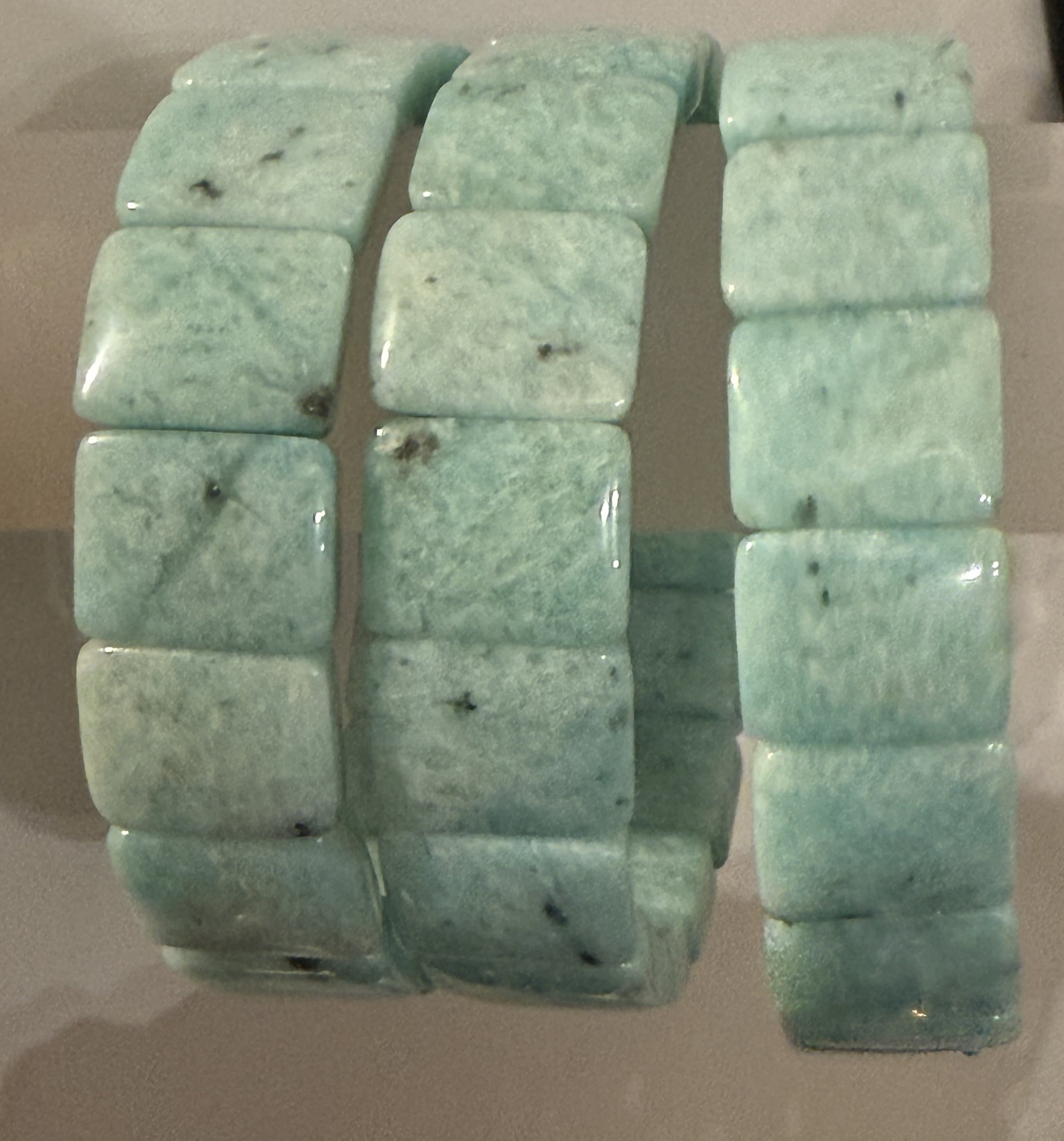 Stunning Natural Amazonite Bangles