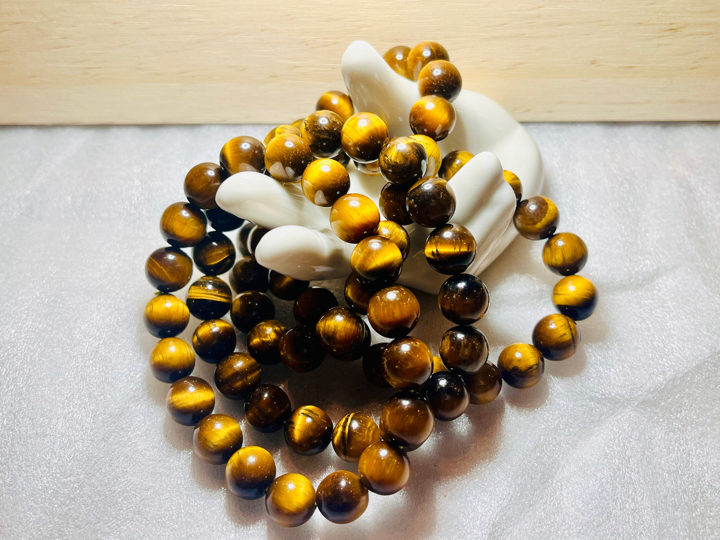 Yellow Tiger Eye 10mm Unisex Bracelet