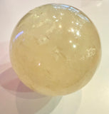 Yellow Calcite Crystal Sphere