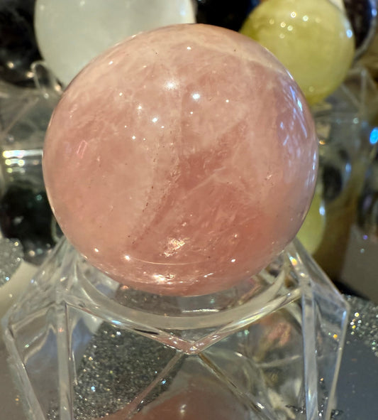 Rose Quartz Crystal Sphere