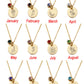 Birthstones Stainless Steel Gold Plated Necklaces