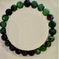 Faceted Ruby Zoisite Gemstone Bracelet 8mm